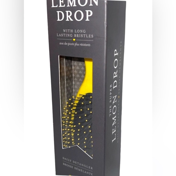 DRYBAR THE SUPER LEMON DROP DAILY DETANGLER WITH LONG LASTING BRISTLES BNIB - Picture 2 of 8